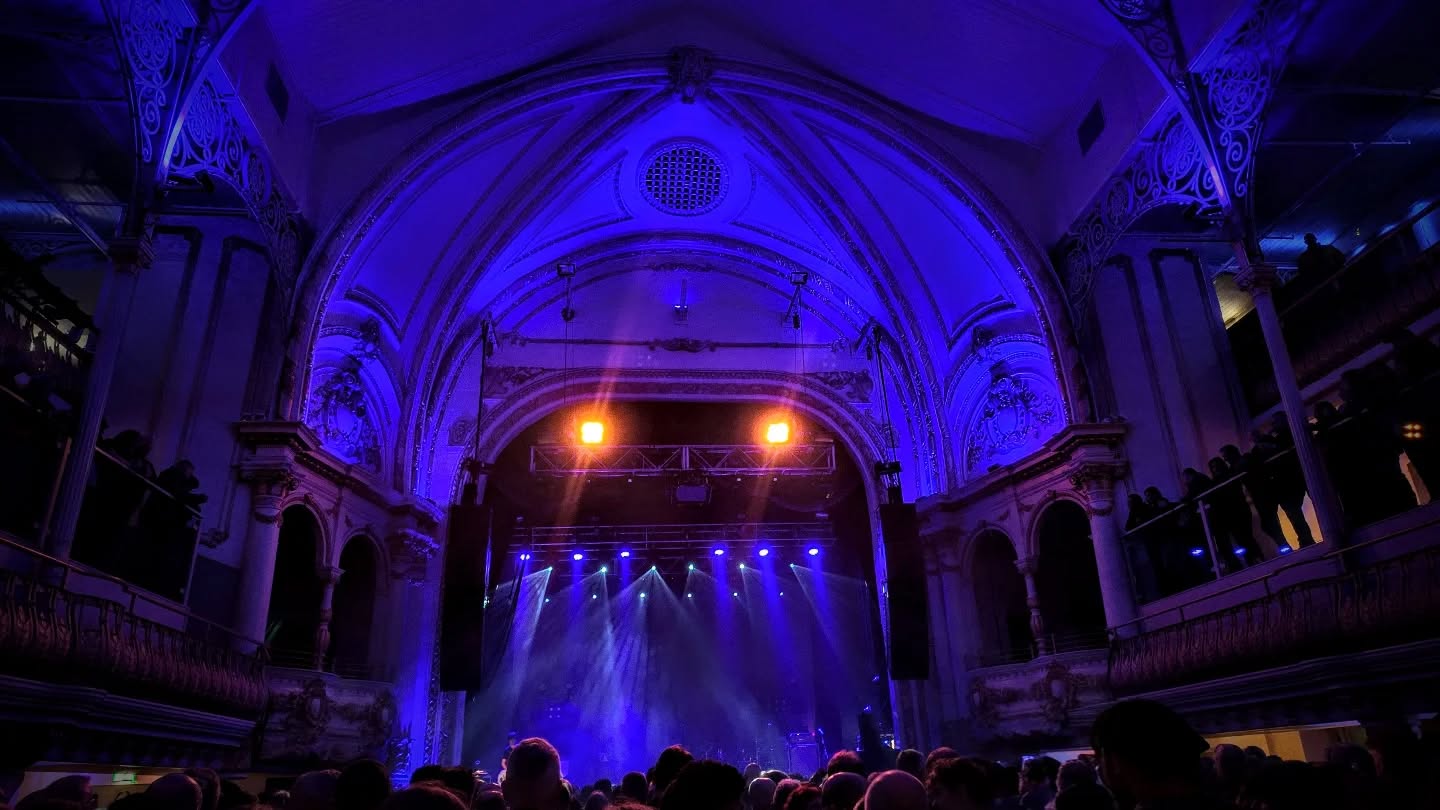 Bournemouth. Just before the band comes on stage is always exciting.