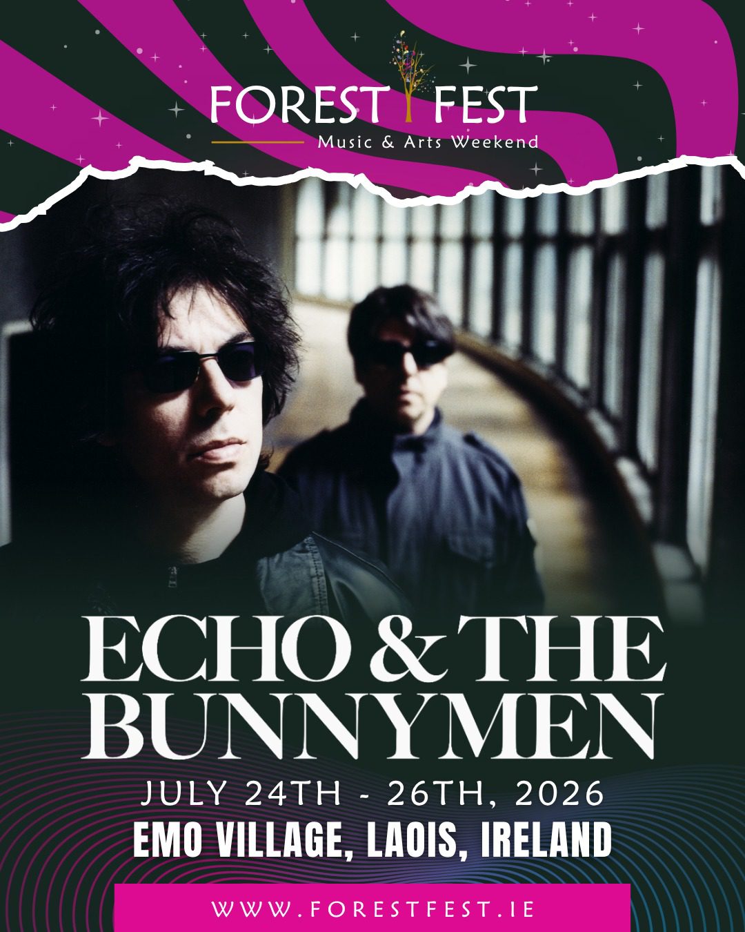 We’re delighted to announce our first festival date for 2026 — Forest Fest in Emo, Co. Laois, Ireland next summer. The festival takes place from 24–26 July. Tickets available via. 🐰🇮🇪
https://forestfest.ie