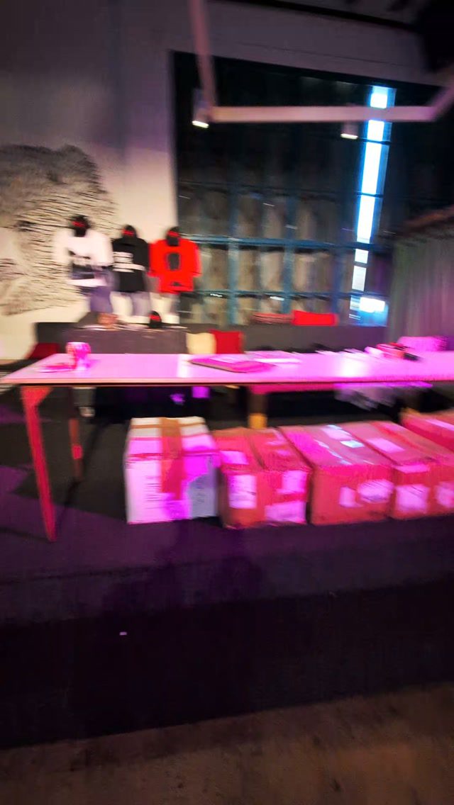 Getting ready for tonight's special gig. Small amount of merch is available in the bar area. Doors are 7pm and no support. Bunnymen on at 8pm and it's finished at 9pm.