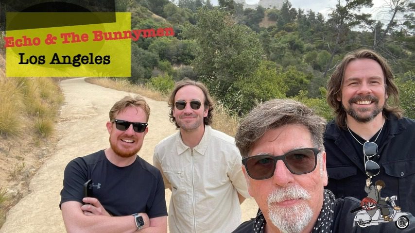 Just in. Will Sergeant's latest tour diary episode, this time the band (Simon, Peter & Mike) take a stroll to meet Jimmy Dean. 🐰😎