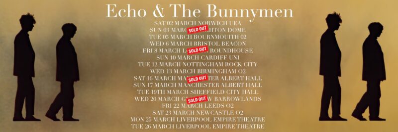Echo & The Bunnymen 2024 Uk & European Tour Dates