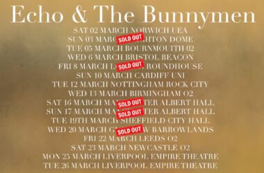 Echo & The Bunnymen 2024 Uk & European Tour Dates