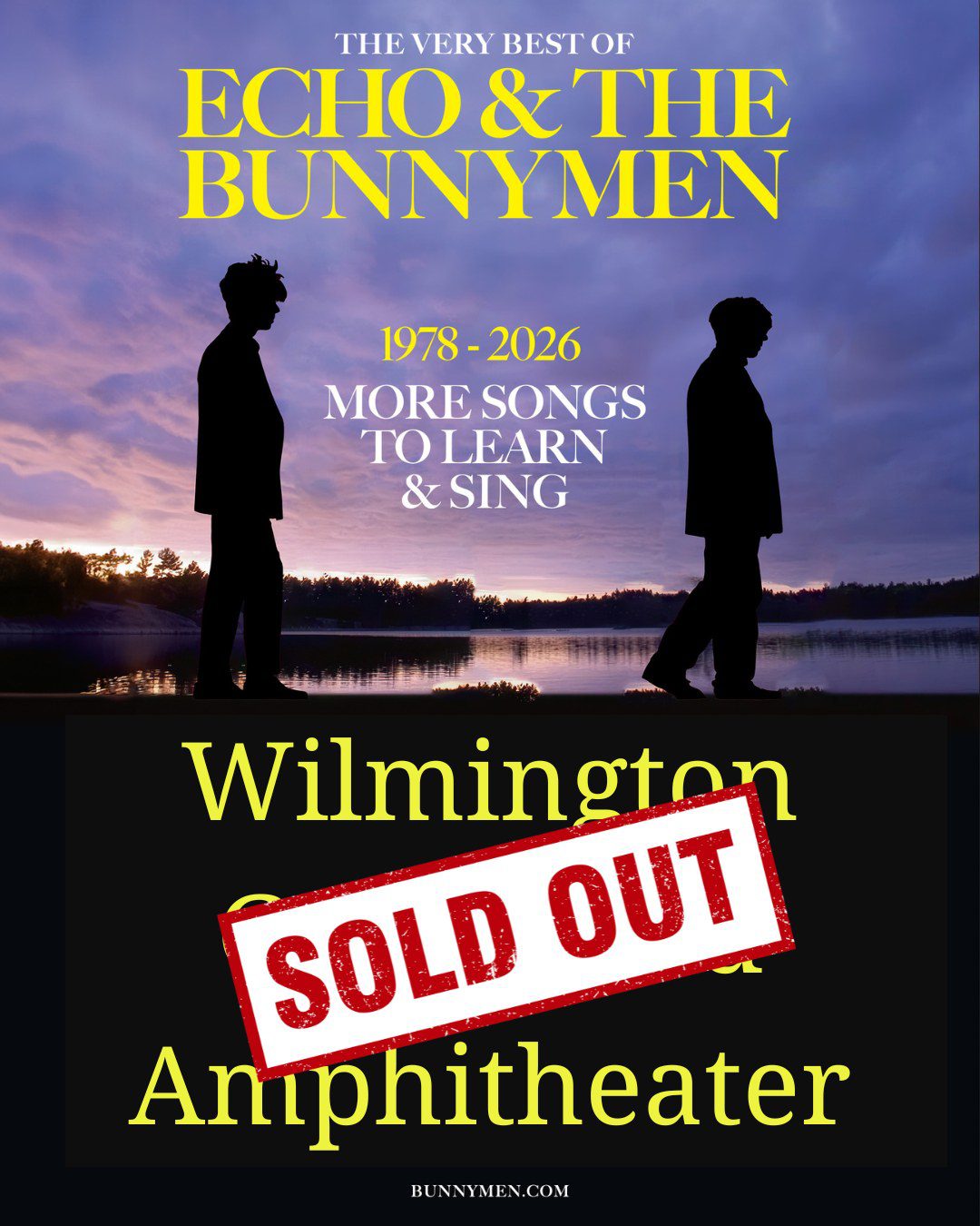 We warned youโฆ ๐
Our Wilmington Greenfield Amphitheater show is now SOLD OUT! ๐
Toronto, Vancouver, Washington & Cleveland are close behind โ donโt miss out on what promises to be a truly magical tour. โจ
๐๏ธ Get your tickets now at bunnymen.com ๐ฐ