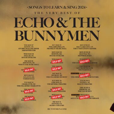 Echo & The Bunnymen North America 2024 Tour Dates (updated)