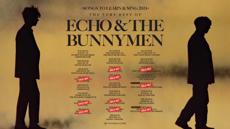 Echo & The Bunnymen North America 2024 Tour Dates (updated)
