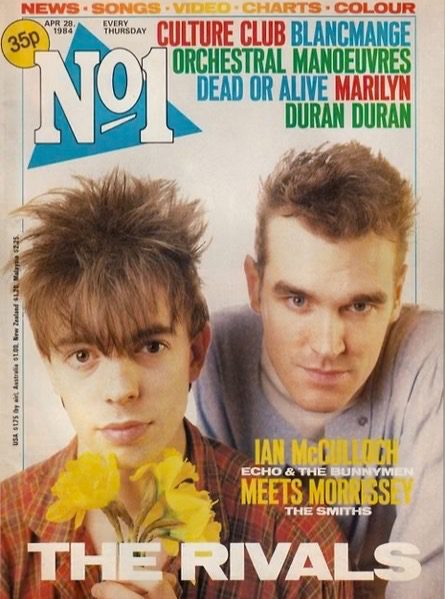 Ian on the cover of No 1 Magazine 1984. 🐰🐄💐