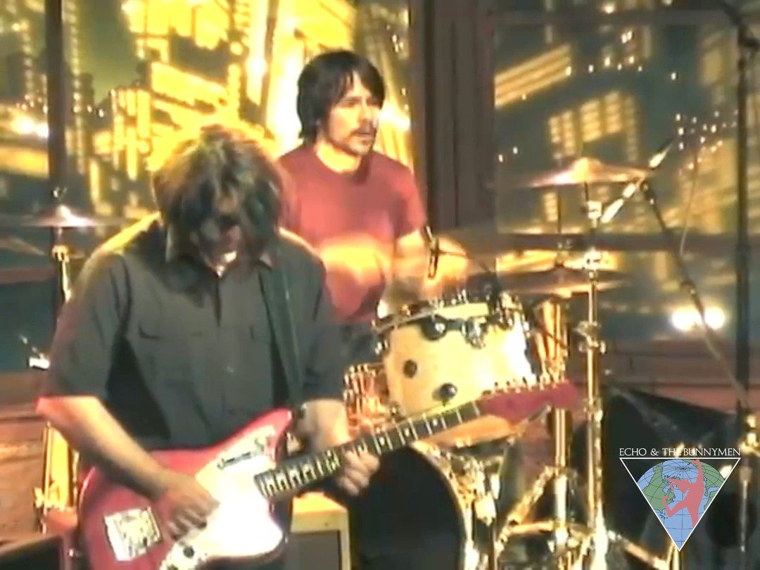 Here’s a treat for you — exclusive Bunnycam soundcheck footage from Echo & The Bunnymen’s performance on The Late Late Show with Craig Ferguson, Stormy Weather.