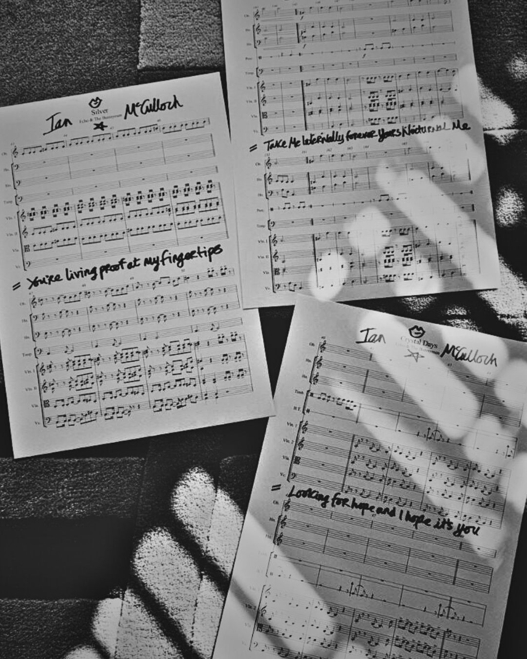 Mac’s new sheet music print, tune in tomorrow for more details.