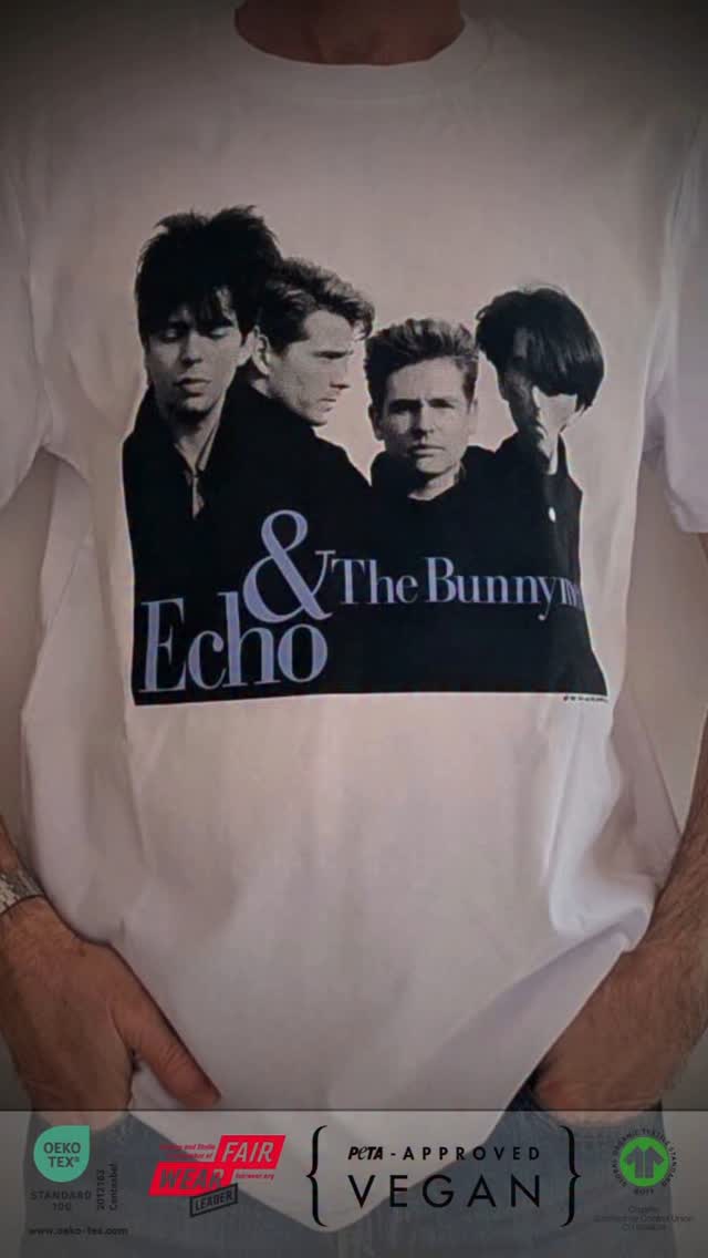 This may be the most iconic Echo & The Bunnymen T-shirt ever produced.
Originally released in 1987, when the band had just launched their self-titled album Echo & The Bunnymen, this shirt quickly became a must-have—and many of us proudly owned one.
Now, for the first time, we're offering it also as a brand-new grey version also.
The shirt features Anton Corbijn’s timeless photograph of the band, as seen on the album cover. Reproducing this shirt in exact detail has been a true labour of love—even down to the original copyright notice.
Each shirt is hand screen-printed, allowing exceptional care and attention to every detail. Your Echo & The Bunnymen shirt has been loved every step of the way.
LINK IN BIO