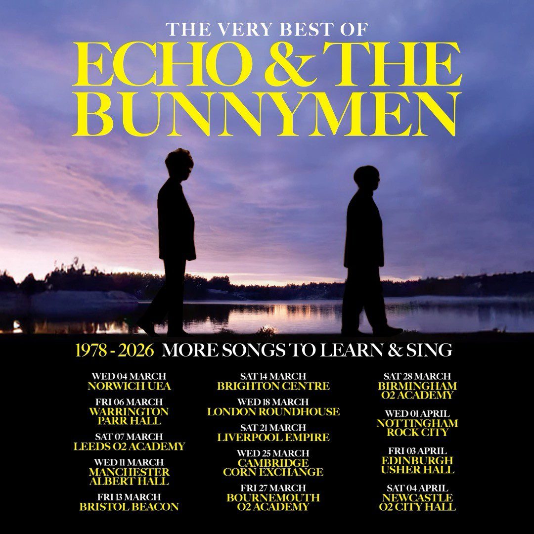 Tickets for our UK tour are on sale now via Bunnymen.com, venue box offices, or online ticket retailers! We can’t wait to see you there.