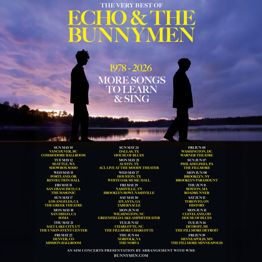 Echo & The Bunnymen North American Tour 2026