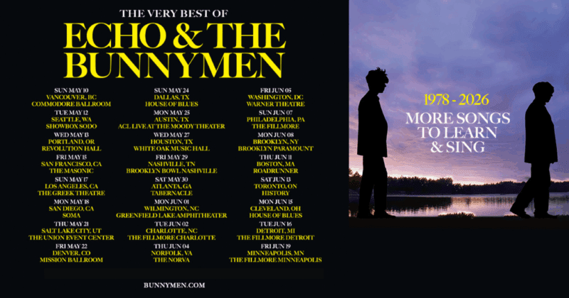 Echo & The Bunnymen North American Tour 2026