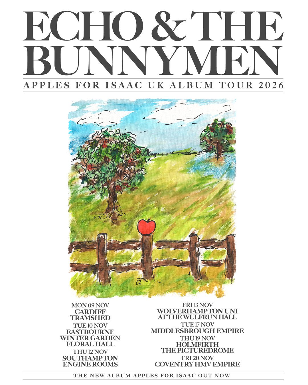 Tickets for the Apples For Isaac UK album tour are on sale now.
LINK IN BIO